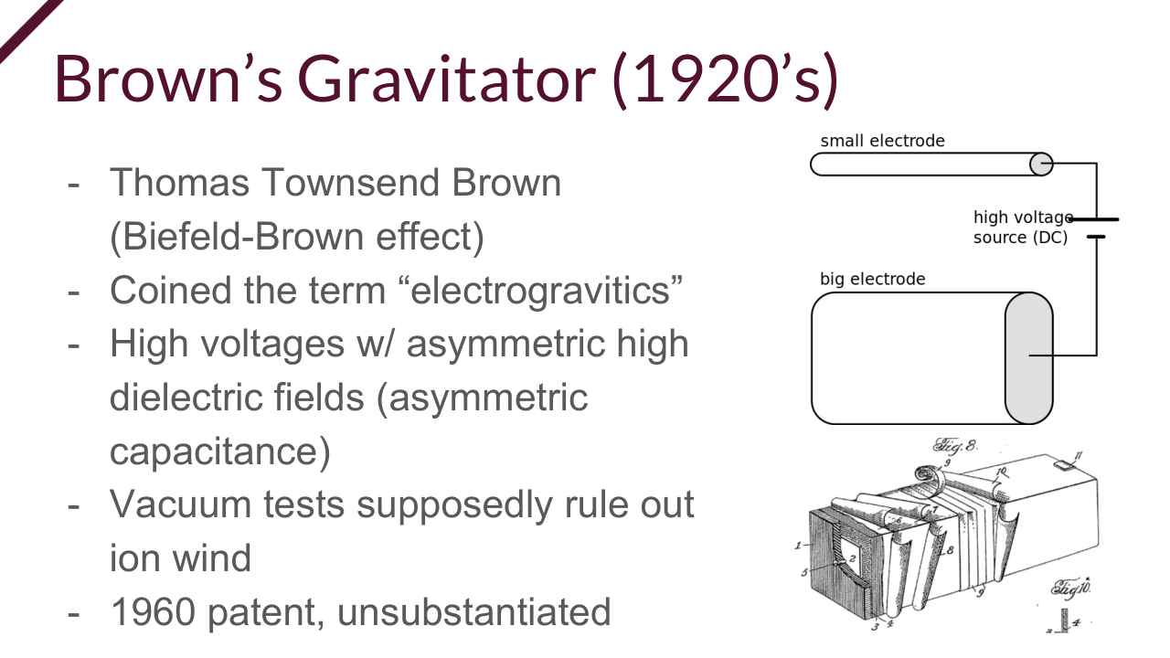 hal5 slide brown - 艾米&middot;埃斯克里奇2018年HAL5反重力技术演讲：全文解析